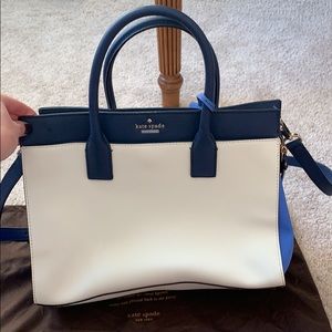 Kate Spade White and Blue Handbag